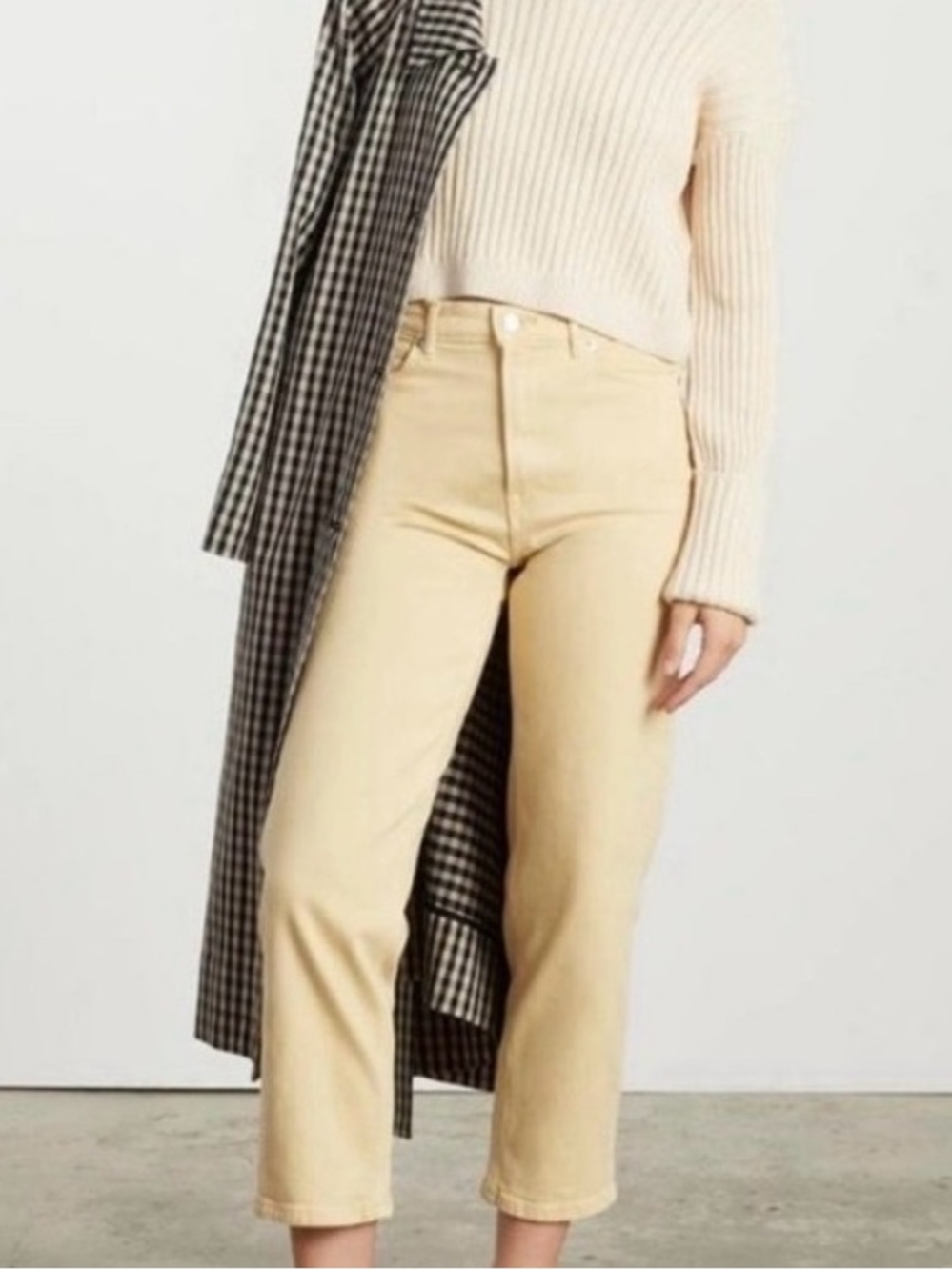 Everlane NWT The Way High Jean in Archroma Soy Bean, Size 32 Tall